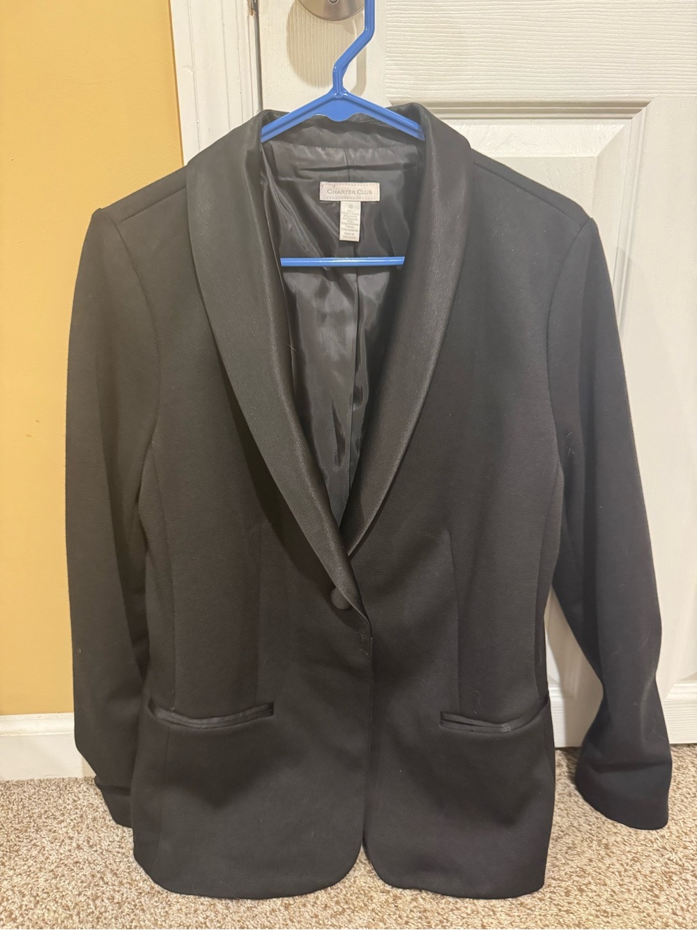 Charter Club Black Blazer
